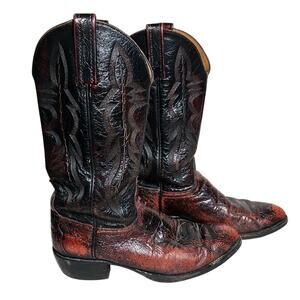Lucchese | Shoes | Lucchese Black Leather Round Toe Midcalf  display picture 1